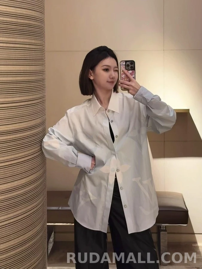 루이비통 루이비통 모노그램 프린트 셔츠 상세 이미지