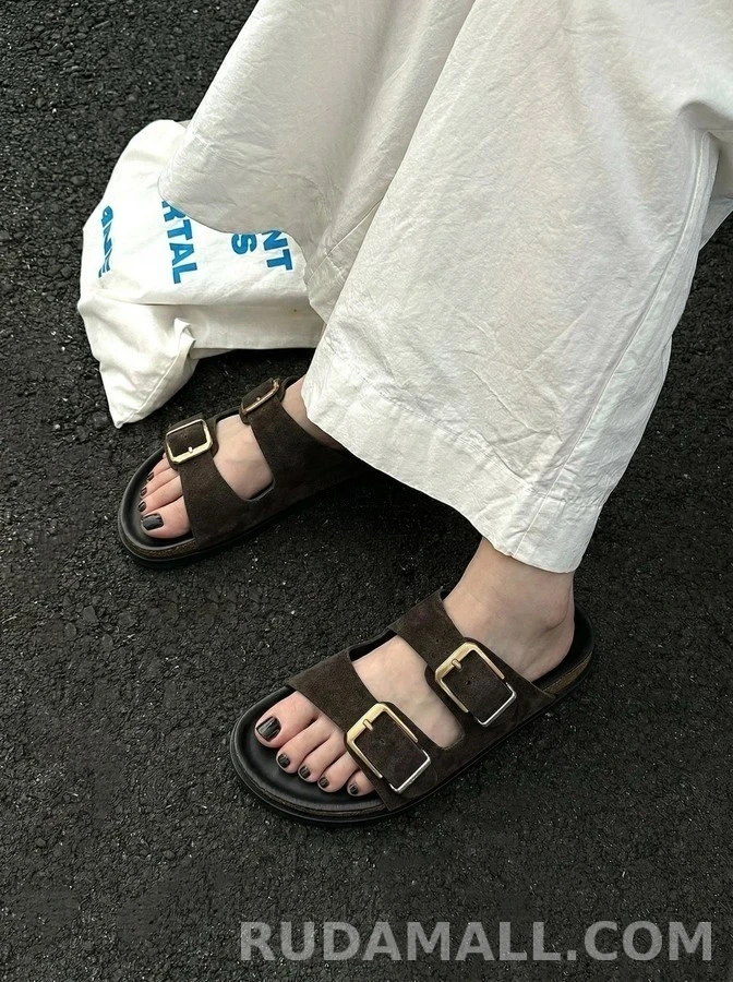 더로우 더로우 더블 버클 샌들 상세 이미지