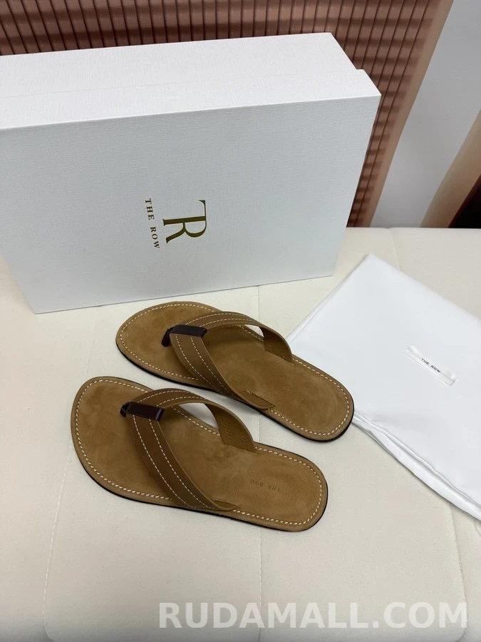 더로우 더로우 스웨이드 레더 플립플랍 상세 이미지