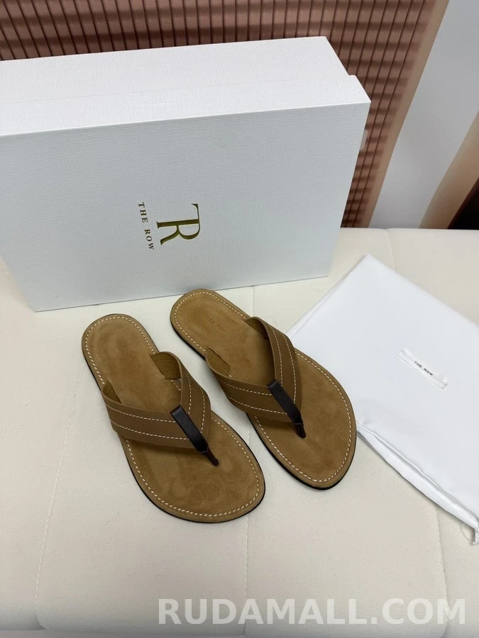 더로우 더로우 스웨이드 레더 플립플랍 상세 이미지