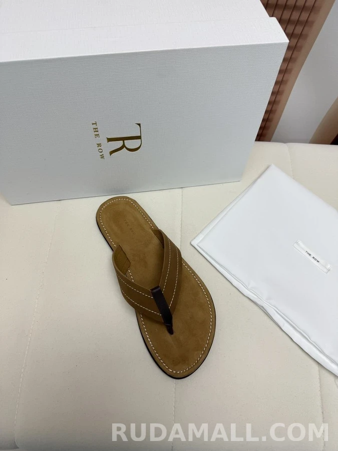 더로우 더로우 스웨이드 레더 플립플랍 상세 이미지