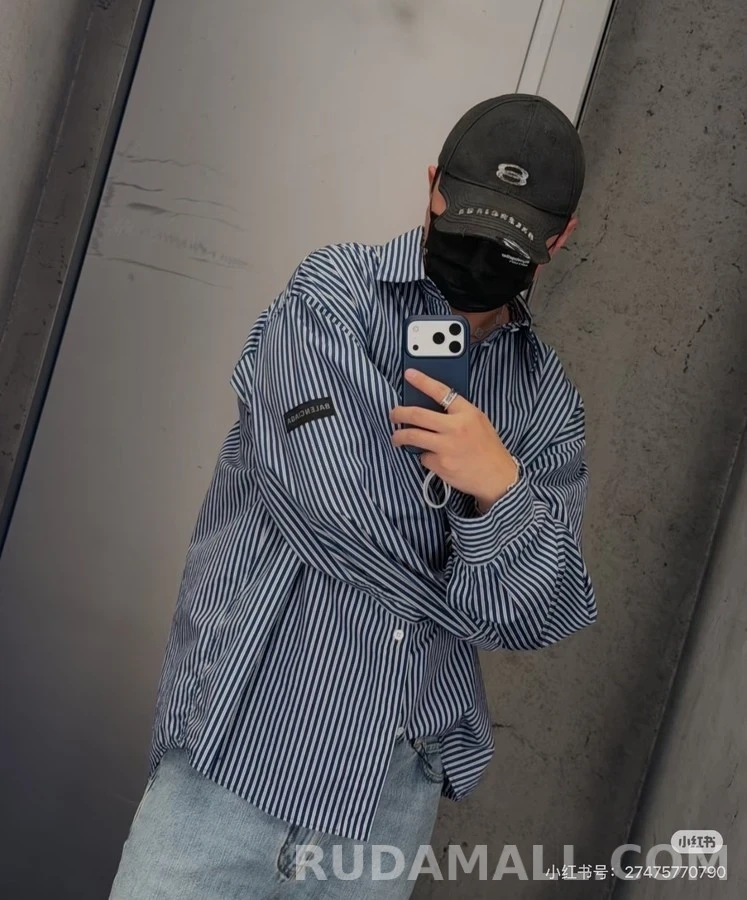 버버리 버버리 스트라이프 팔 라벨 셔츠 상세 이미지