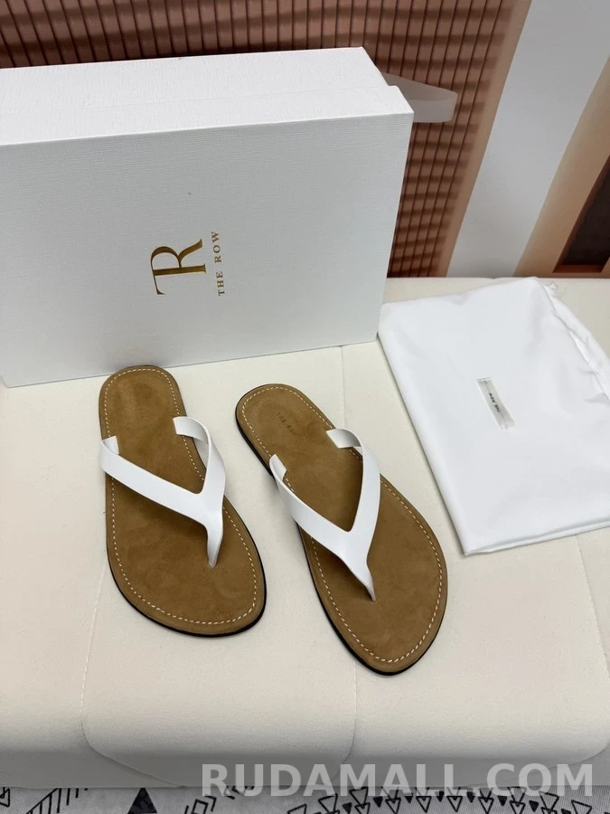 더로우 더로우 레더 플립플랍 상세 이미지