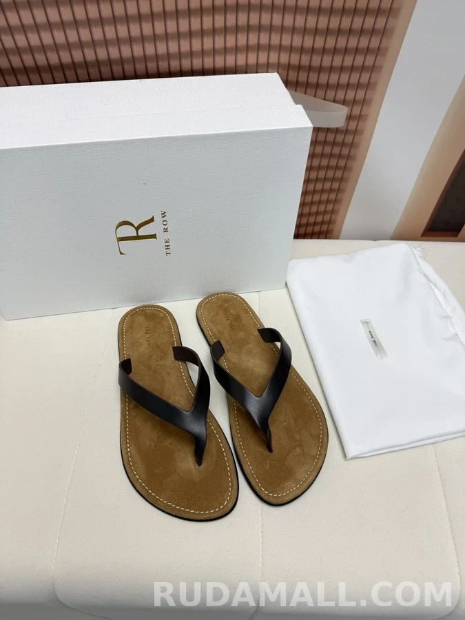 더로우 더로우 레더 플립플랍 상세 이미지