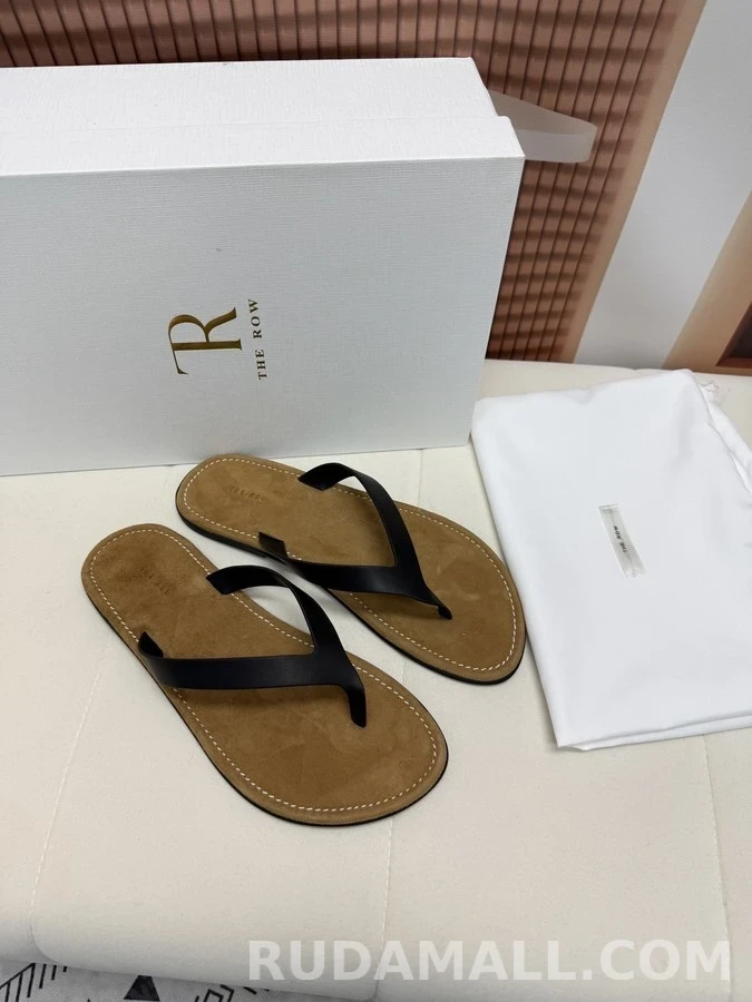 더로우 더로우 레더 플립플랍 상세 이미지