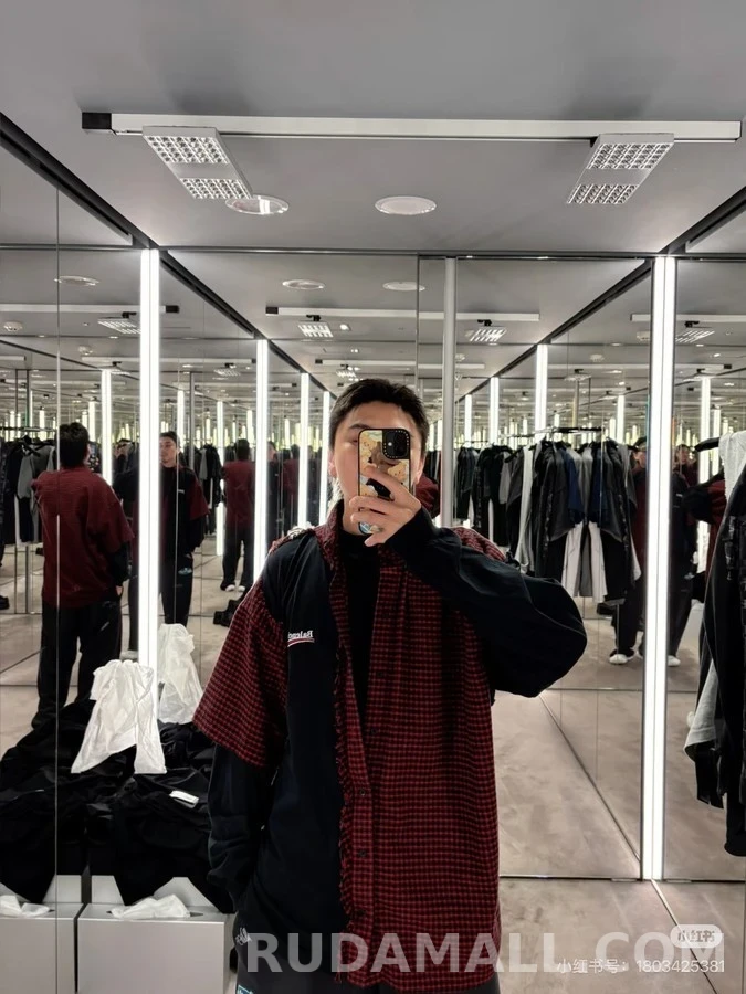 발렌시아가 발렌시아가 체크 레이어드 셔츠 상세 이미지