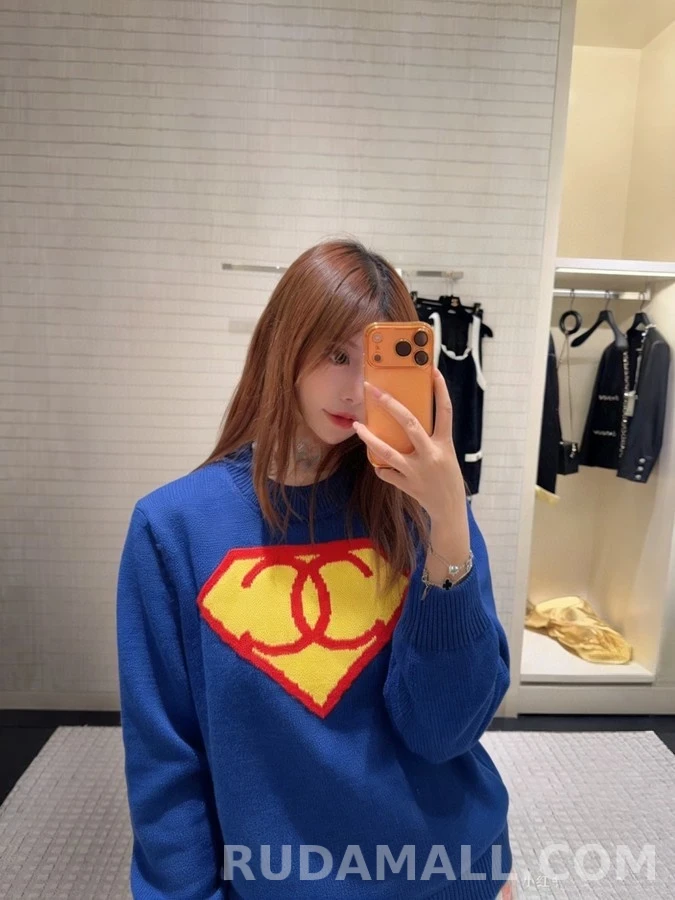 샤넬 샤넬 초인 로고 니트 스웨터 상세 이미지