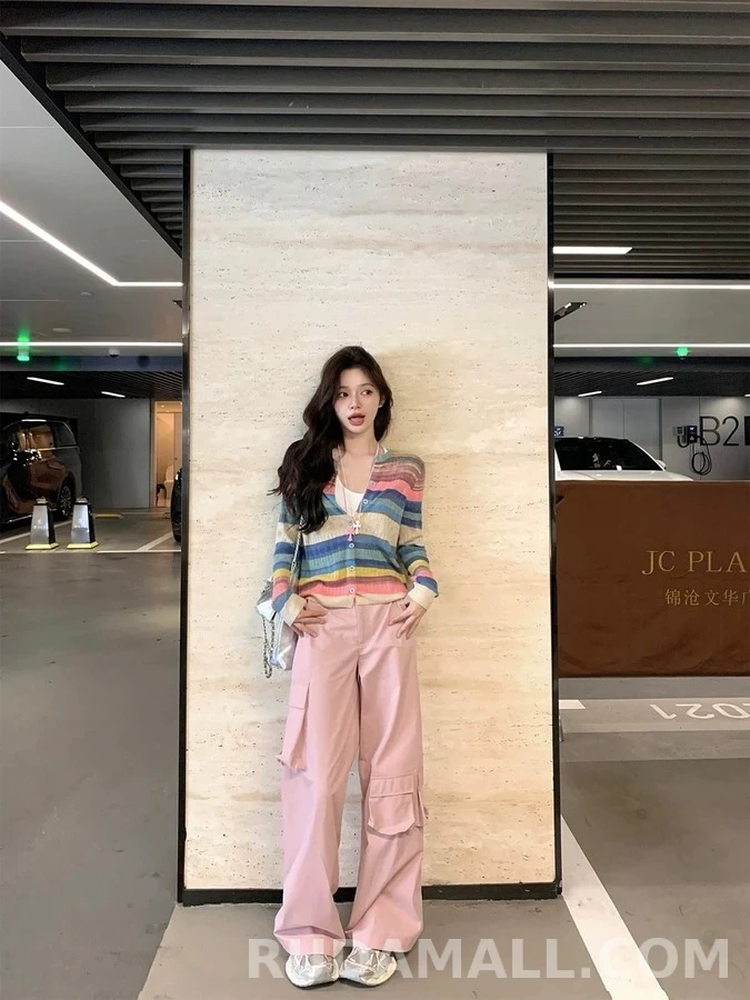 비비안 웨스트우드 비비안 웨스트우드 컬러 스트라이프 가디건 상세 이미지