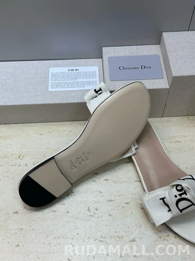 디올 디올 J'A 자수 리본 플랫 샌들 상세 이미지
