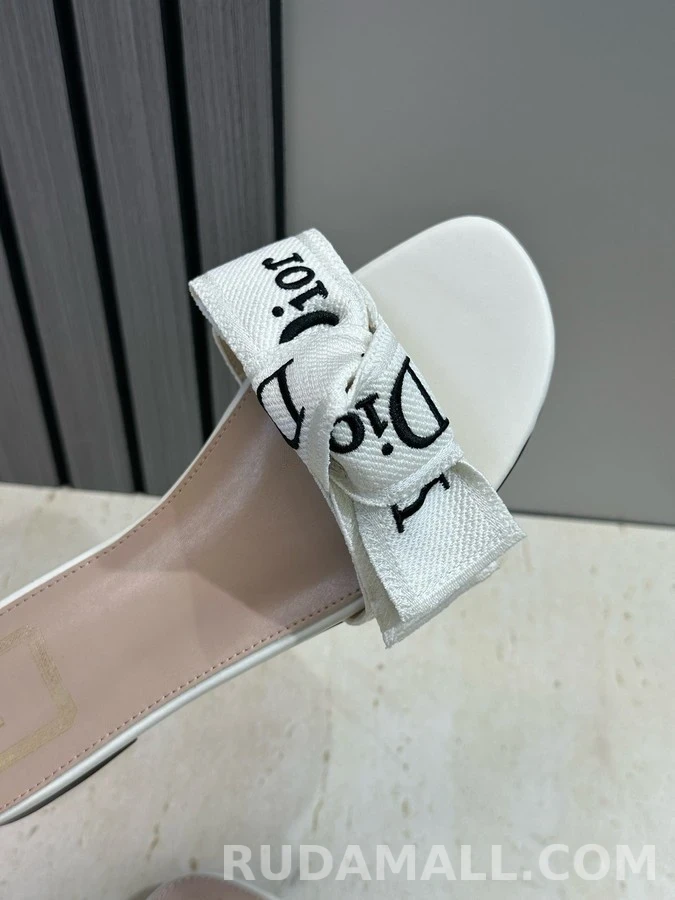 디올 디올 J'A 자수 리본 플랫 샌들 상세 이미지