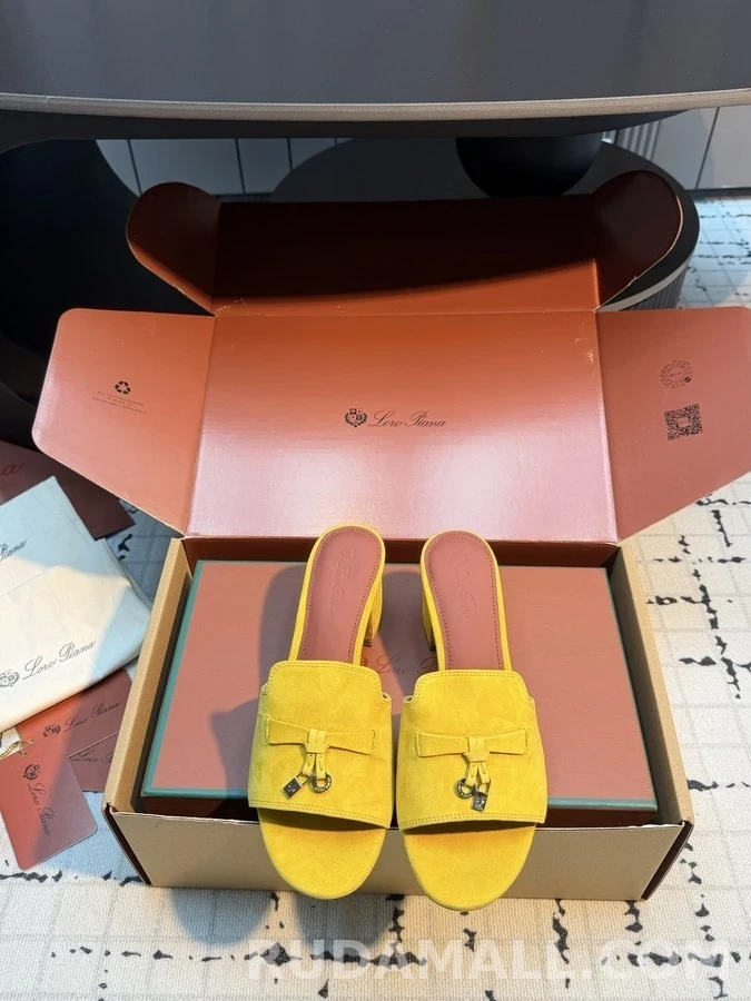 로로피아나 로로피아나 블록힐 뮬 샌들 상세 이미지
