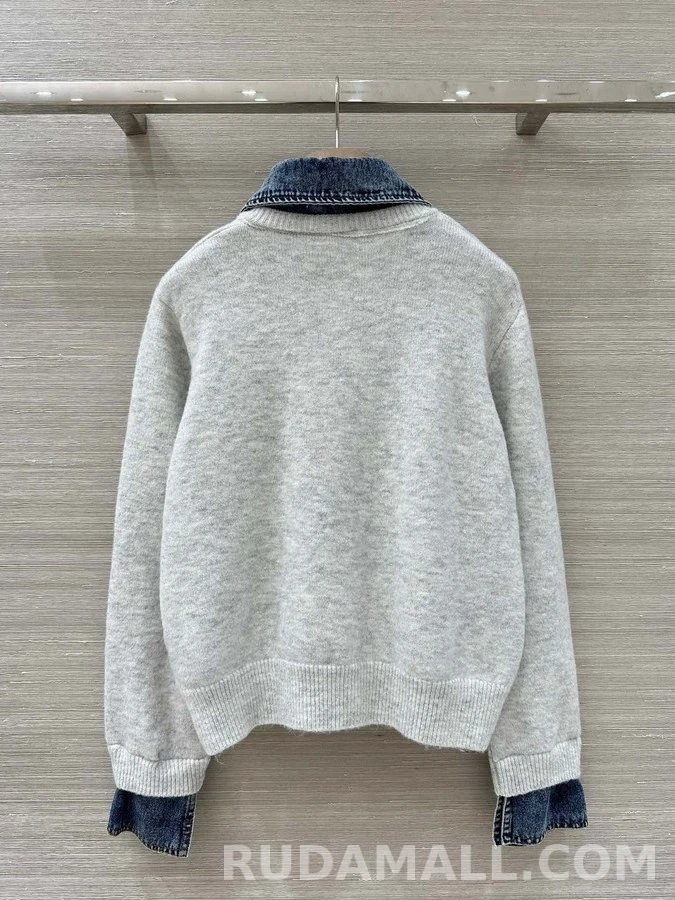샤넬 샤넬 25 데님 트리밍 가디건 상세 이미지