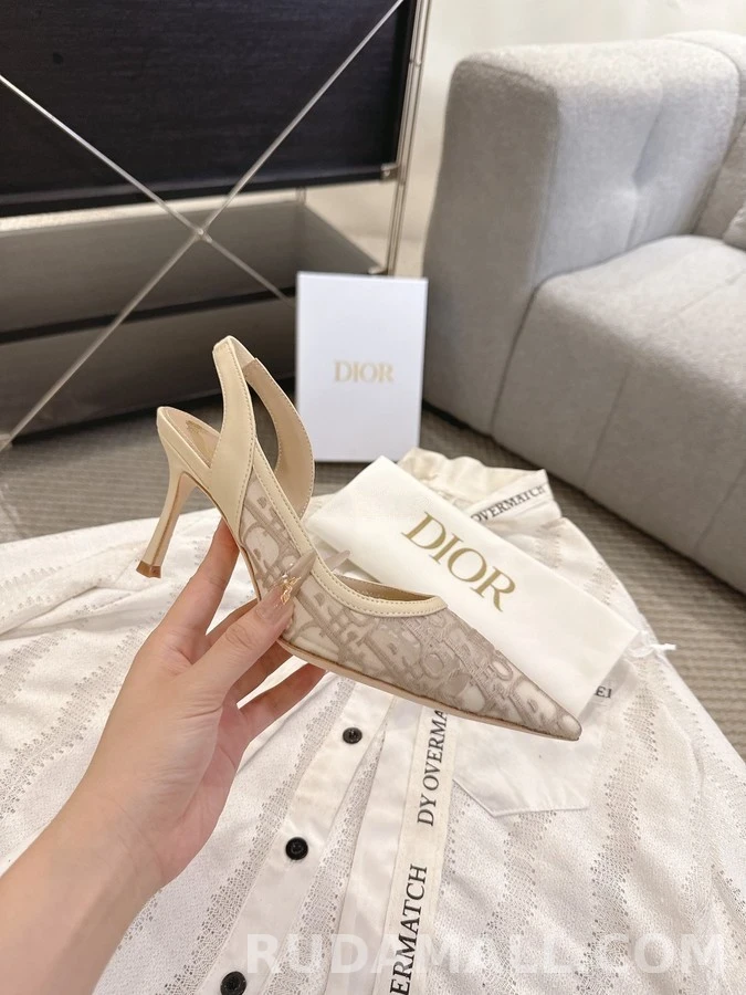 디올 디올 Aable 모노그램 슬링백 힐 상세 이미지