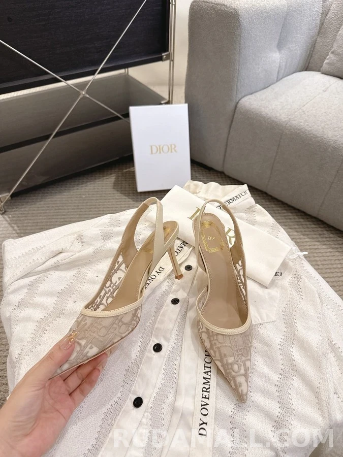디올 디올 Aable 모노그램 슬링백 힐 상세 이미지