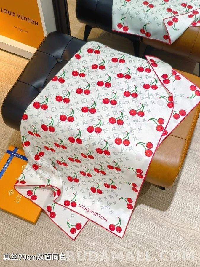 루이비통 루이비통 모노그램 체리 스카프 상세 이미지