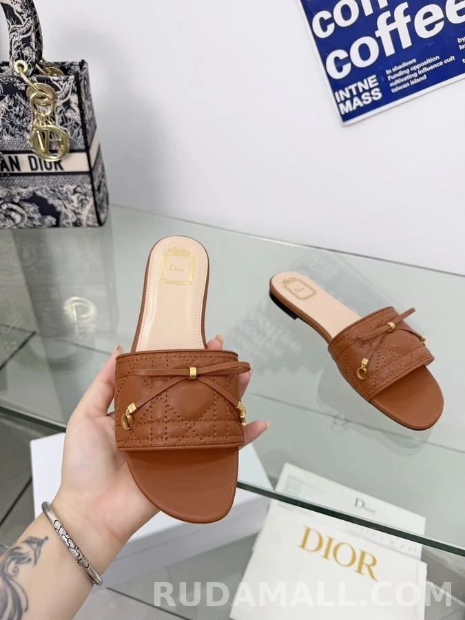 디올 디올 까나쥬 보우 슬라이드 샌들 상세 이미지
