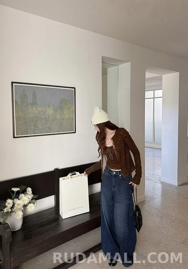 브루넬로 쿠치넬리 브루넬로 쿠치넬리 와이드핏 롤업 데님 팬츠 상세 이미지