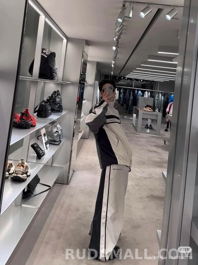 발렌시아가 발렌시아가 컬러블록 스트라이프 와이드 팬츠 상세 이미지