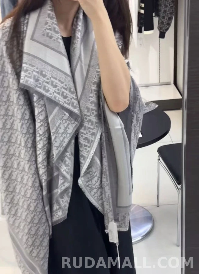 디올 디올 오블리크 자카드 숄 상세 이미지