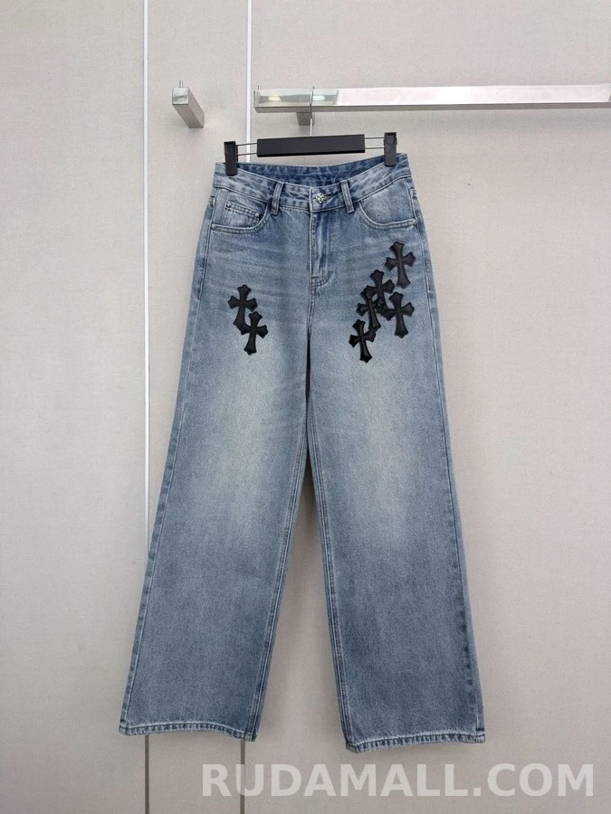 크롬하츠 크롬하츠 크로스 워싱 데님 팬츠 상세 이미지