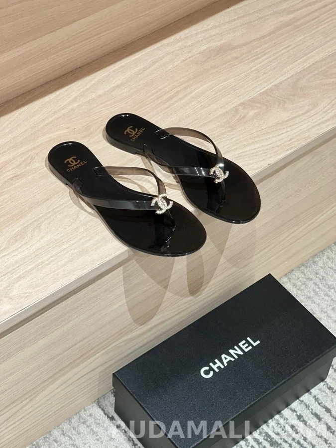 샤넬 샤넬 젤리 로고 플립플랍 상세 이미지