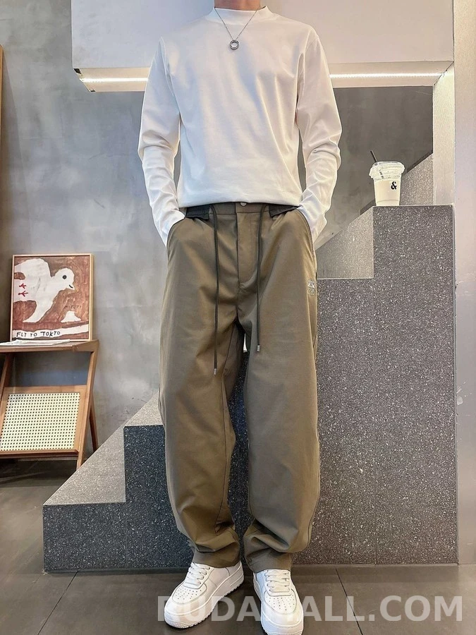 로에베 로에베 아나그램 자수 드로스트링 팬츠 상세 이미지