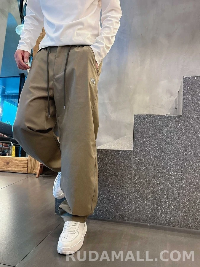 로에베 로에베 아나그램 자수 드로스트링 팬츠 상세 이미지