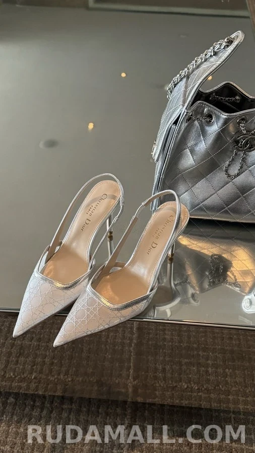 디올 디올 메쉬 글리터 슬링백 힐 상세 이미지