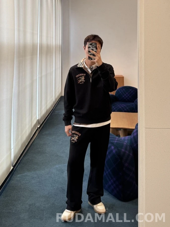 버버리 버버리 기사 엠블럼 팬츠 상세 이미지