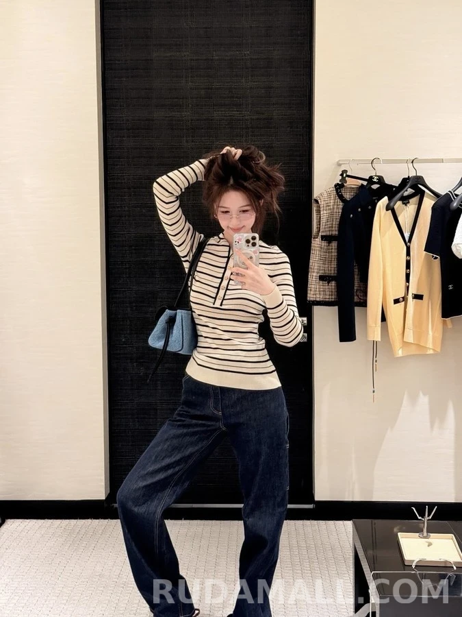 샤넬 샤넬 더블 C 로고 카펜터 데님 팬츠 상세 이미지