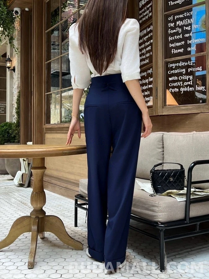 샤넬 샤넬 플리츠 정장 팬츠 상세 이미지