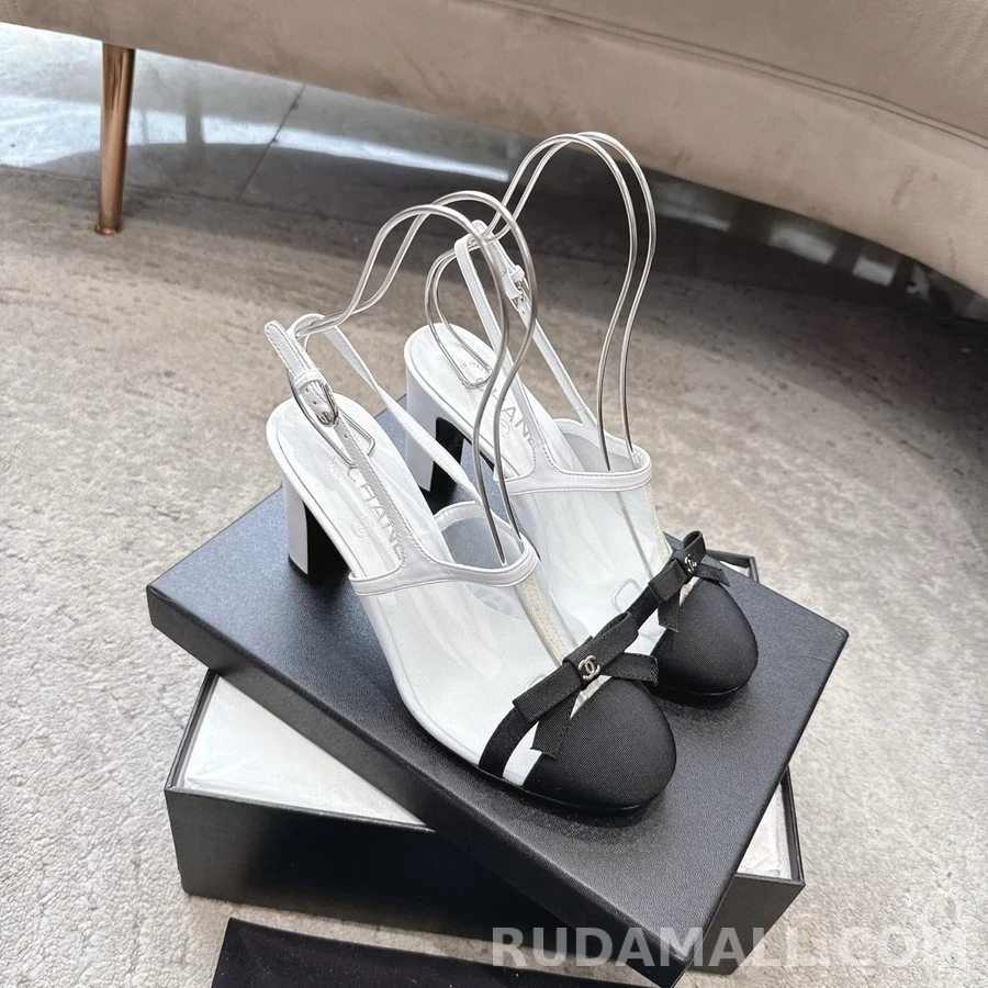 샤넬 샤넬 메쉬 리본 슬링백 힐 상세 이미지
