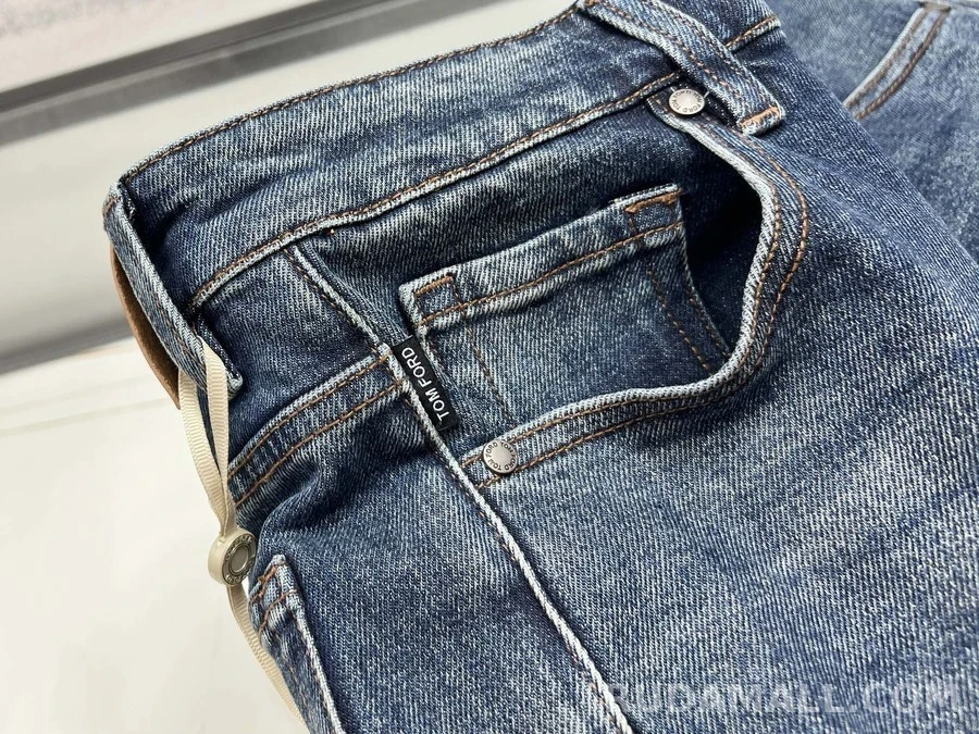 톰포드 톰포드 워시드 데님 팬츠 상세 이미지