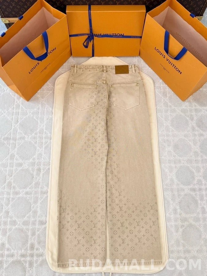 루이비통 루이비통 모노그램 와이드 데님 팬츠 상세 이미지