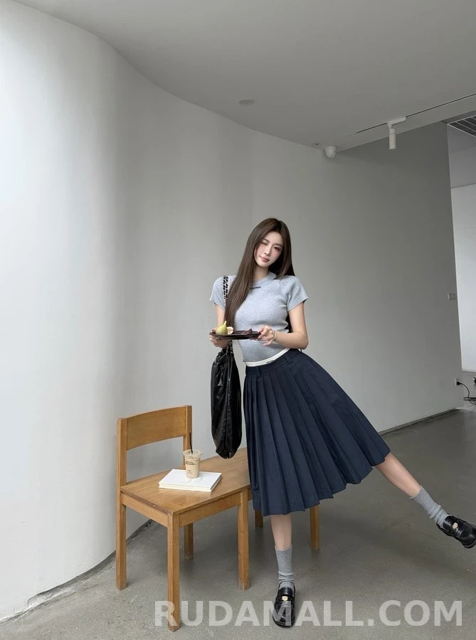 미우미우 미우미우 플리츠 스커트 상세 이미지