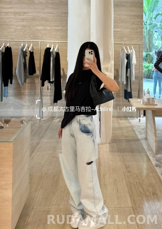 메종 마르지엘라 메종마르지엘라 칼컷 데미지 데님 팬츠 상세 이미지