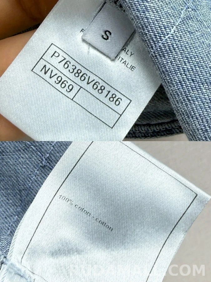 샤넬 샤넬 다이아몬드 퀼팅 데님 와이드 팬츠 상세 이미지