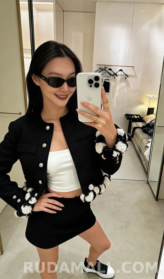 샤넬 샤넬 퀼팅 캔버스 플랫폼 스니커즈 상세 이미지
