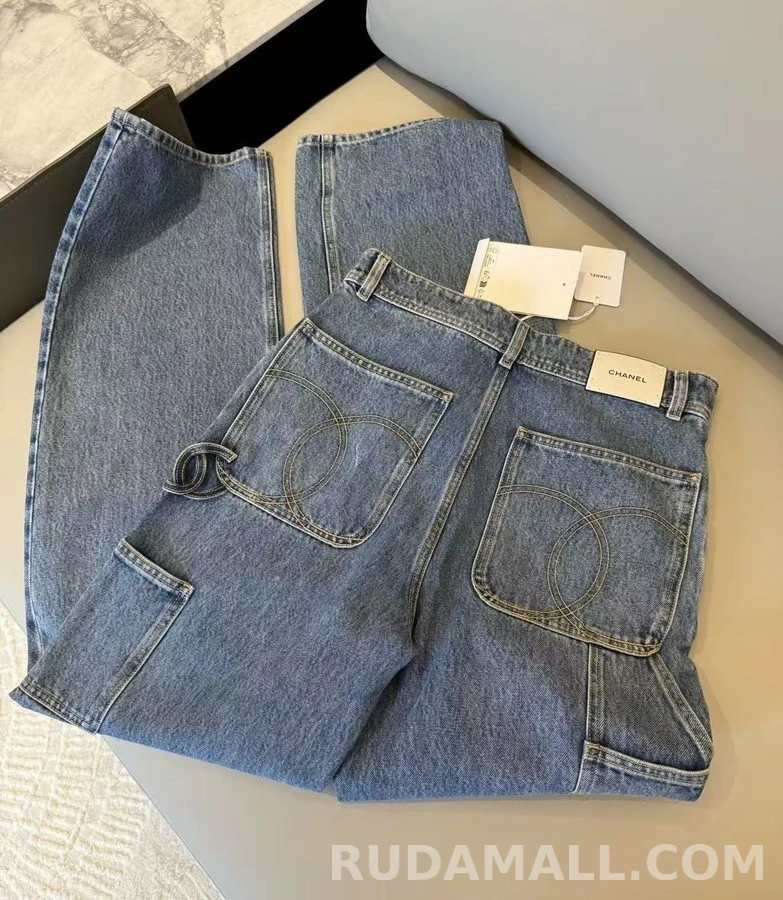 샤넬 샤넬 로고 카펜터 데님 팬츠 상세 이미지