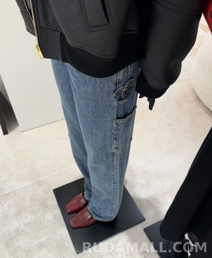 샤넬 샤넬 로고 카펜터 데님 팬츠 상세 이미지