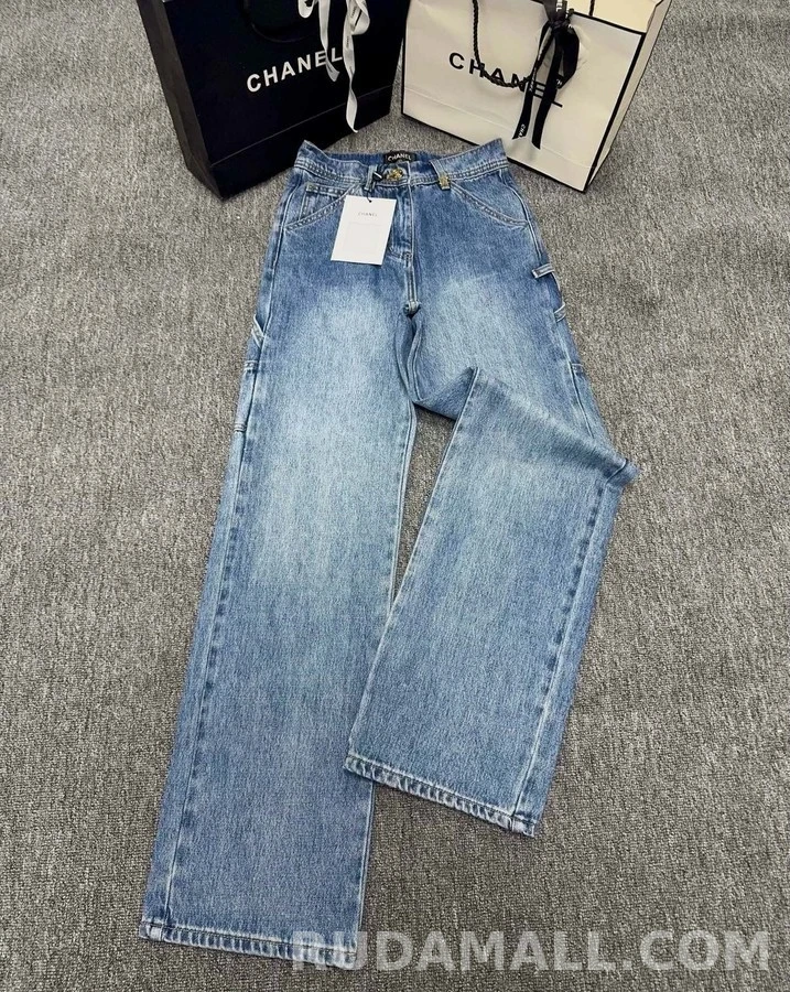 샤넬 샤넬 라이트 워크웨어 데님 팬츠 상세 이미지