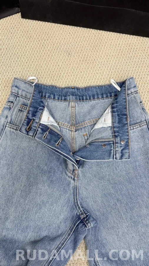샤넬 샤넬 로고 와이드 데님 팬츠 상세 이미지