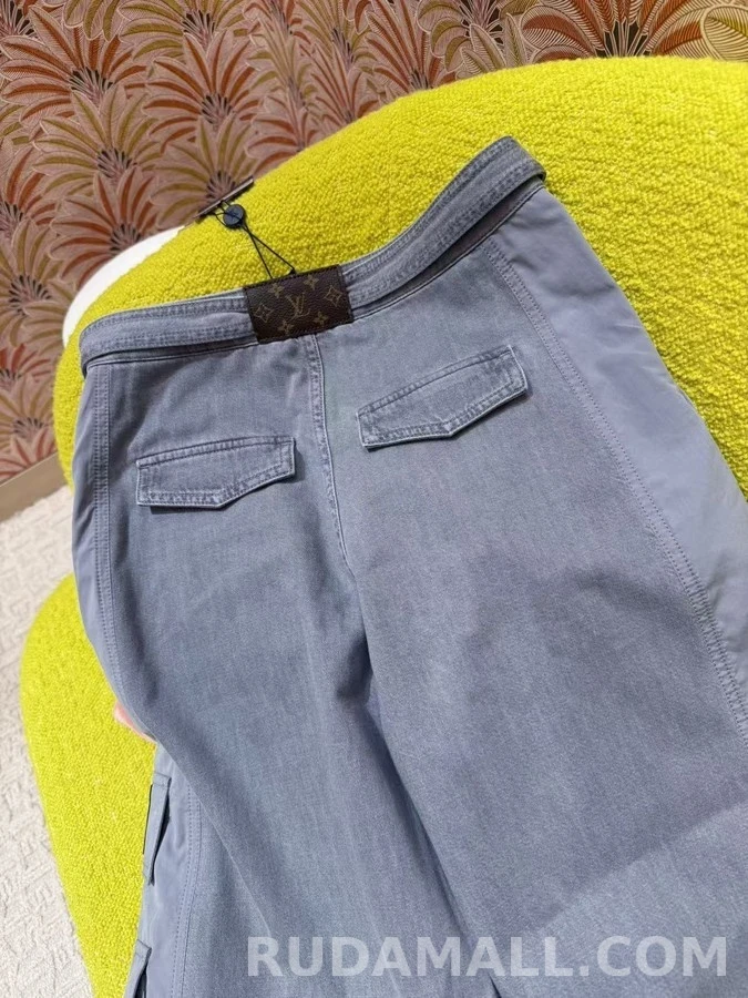 루이비통 루이비통 투톤 데님 카고 팬츠 상세 이미지