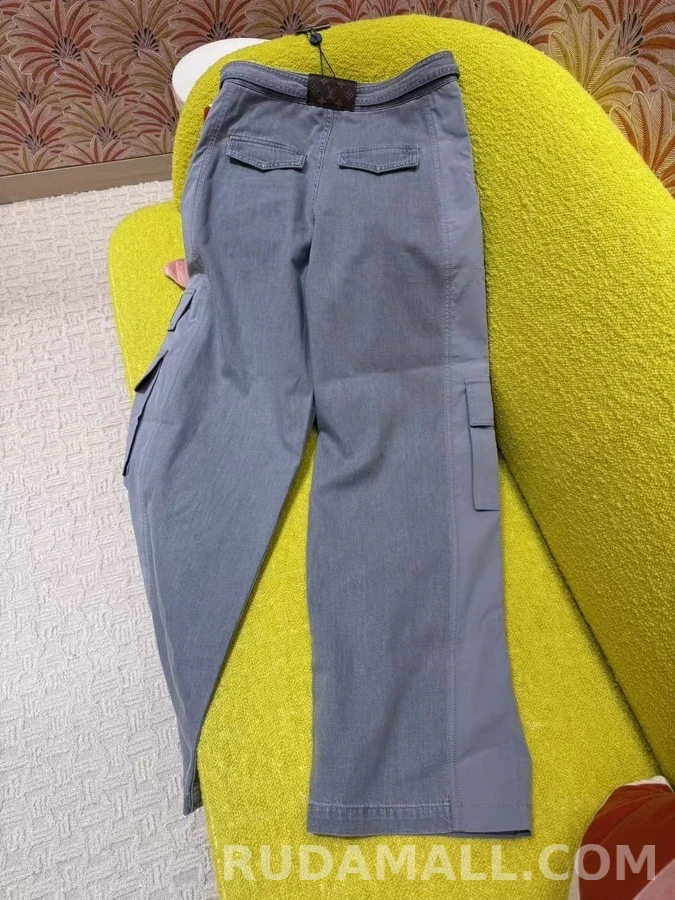 루이비통 루이비통 투톤 데님 카고 팬츠 상세 이미지