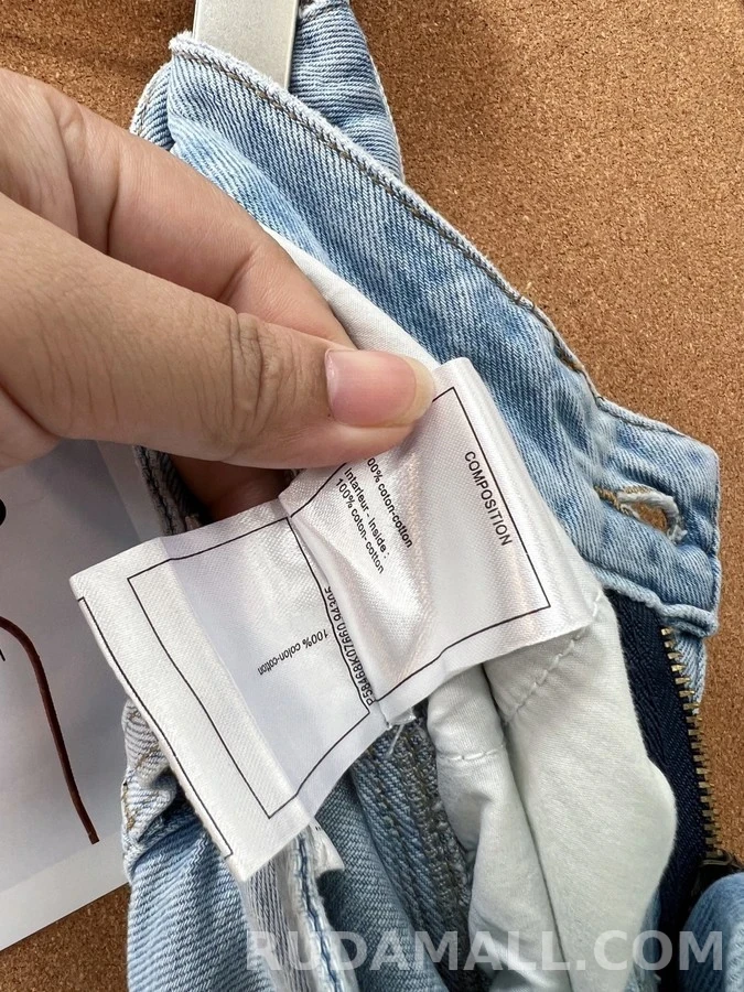 샤넬 샤넬 오픈워크 로고 데님 팬츠 상세 이미지