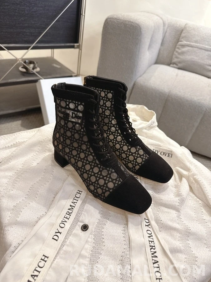 디올 디올 캐나쥬 메쉬 앵클 부츠 상세 이미지