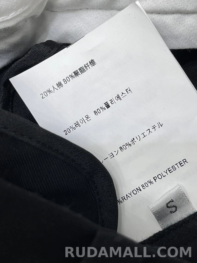 프라다 프라다 플리츠 와이드 팬츠 상세 이미지