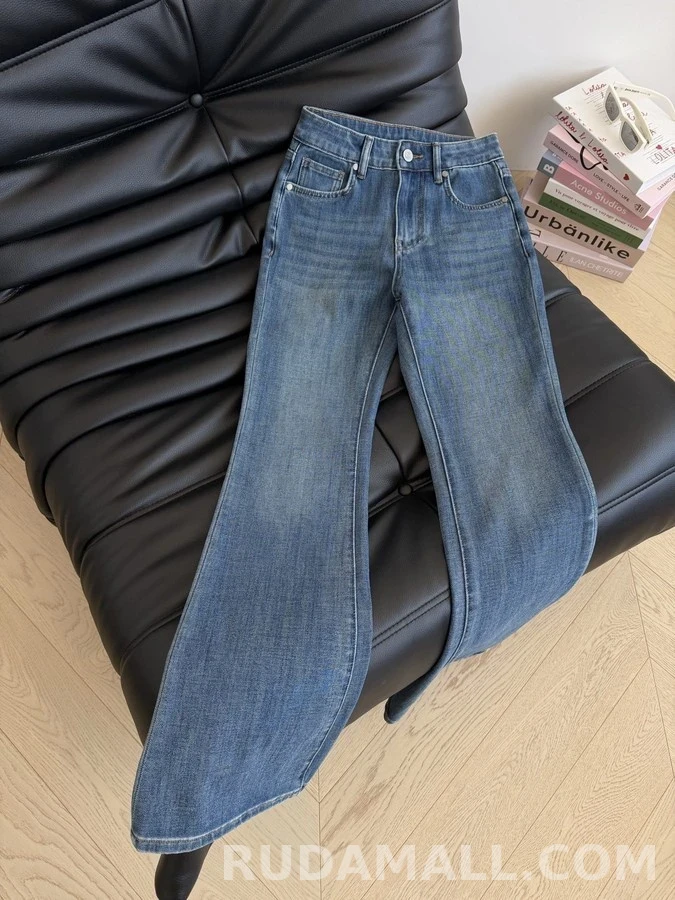로에베 로에베 아나그램 자수 플레어 데님 팬츠 상세 이미지
