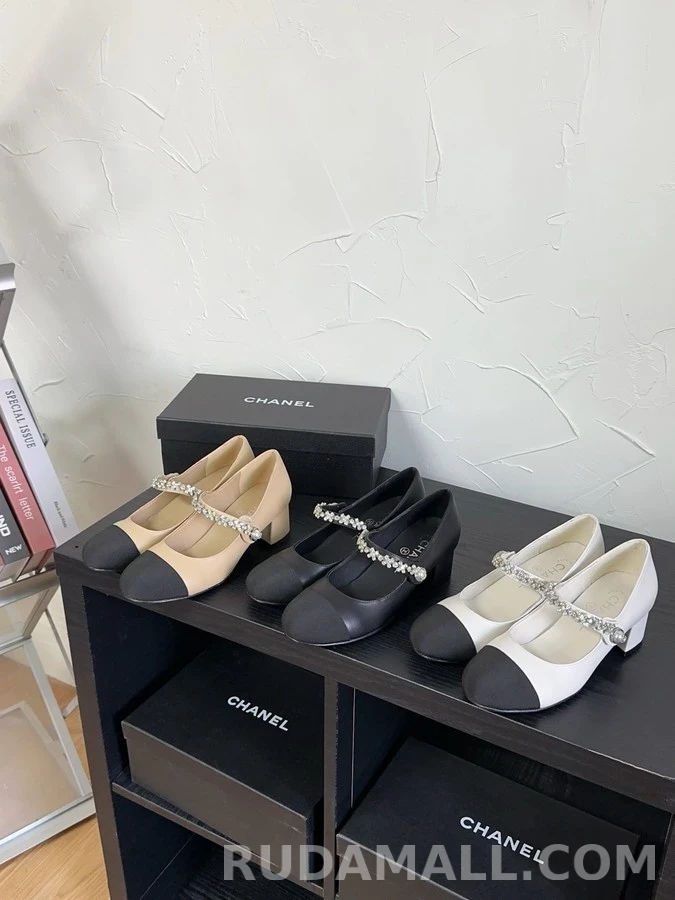 샤넬 샤넬 펄 장식 메리제인 슈즈 상세 이미지