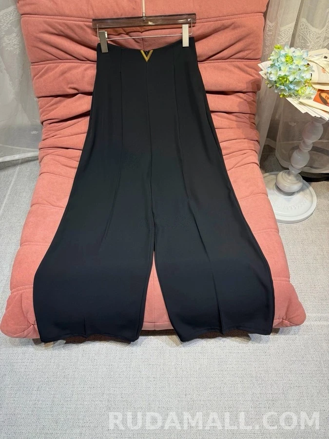 발렌티노 발렌티노 V 와이드 플리츠 팬츠 상세 이미지